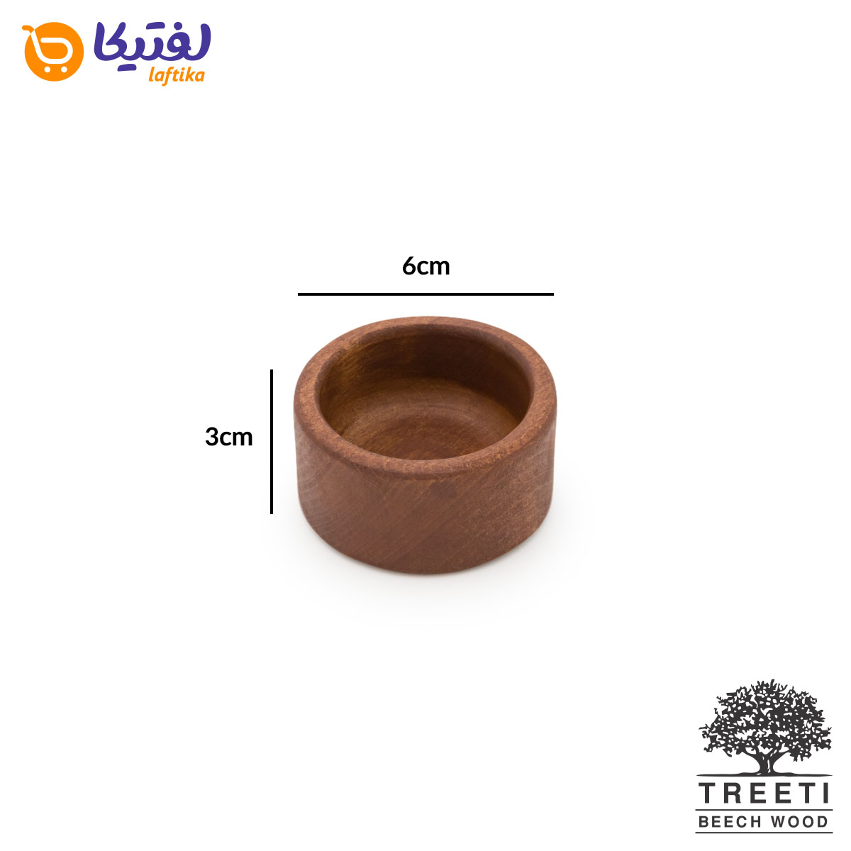 سس خوری چوبی گرد تیریتی کوچک نازک B2234