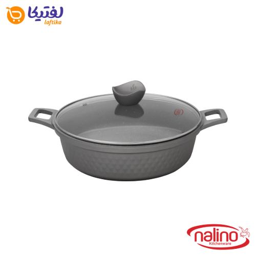 سرویس قابلمه گرانیتی دنیز Deniz نالینو 12 پارچه طوسی