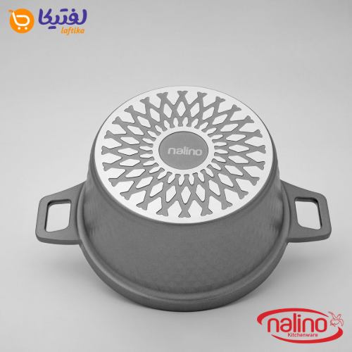سرویس قابلمه گرانیتی دنیز Deniz نالینو 12 پارچه طوسی