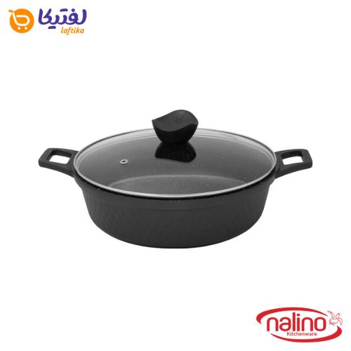 سرویس قابلمه گرانیتی دنیز Deniz نالینو 12 پارچه مشکی