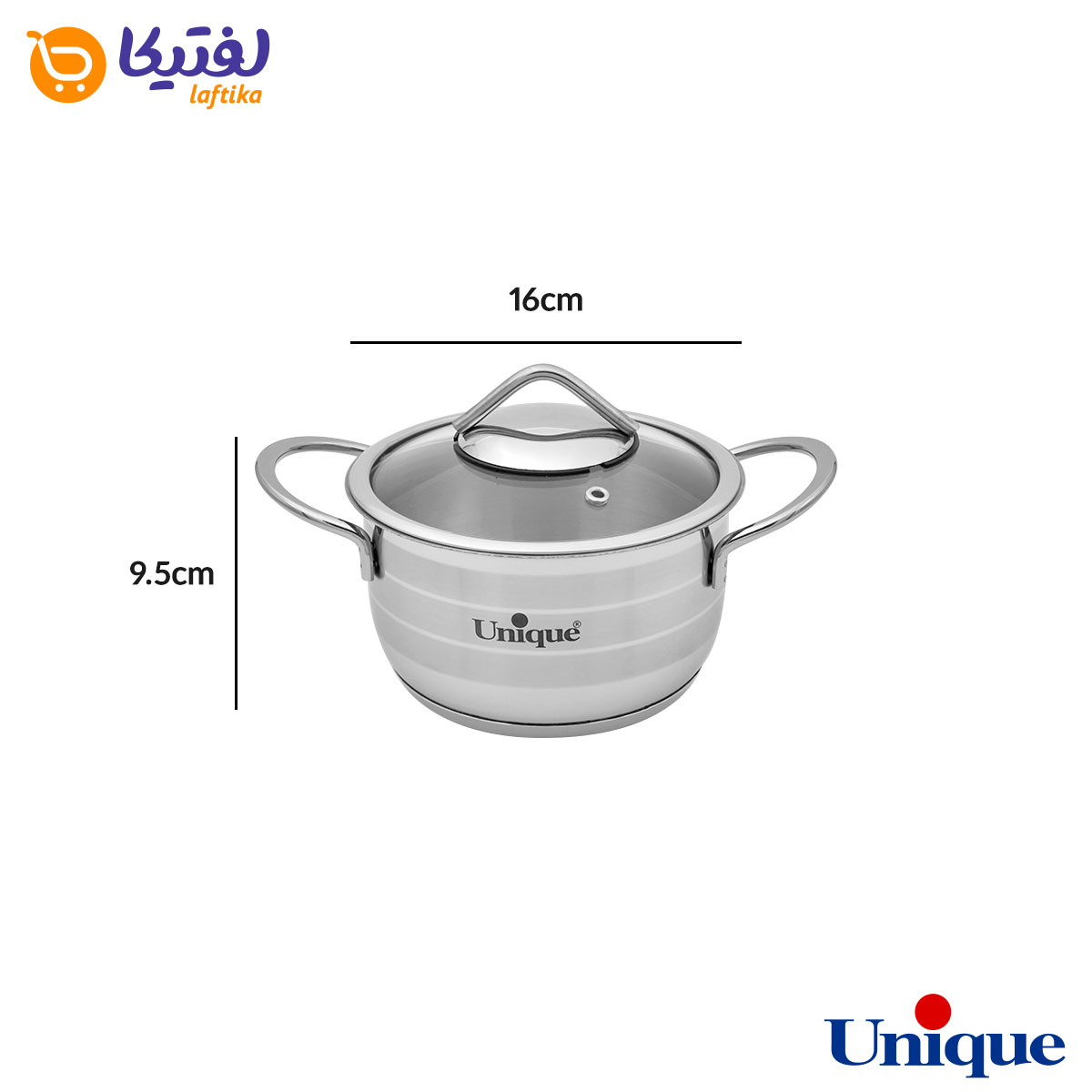 سرویس قابلمه استیل یونیک 8 پارچه UN-9900