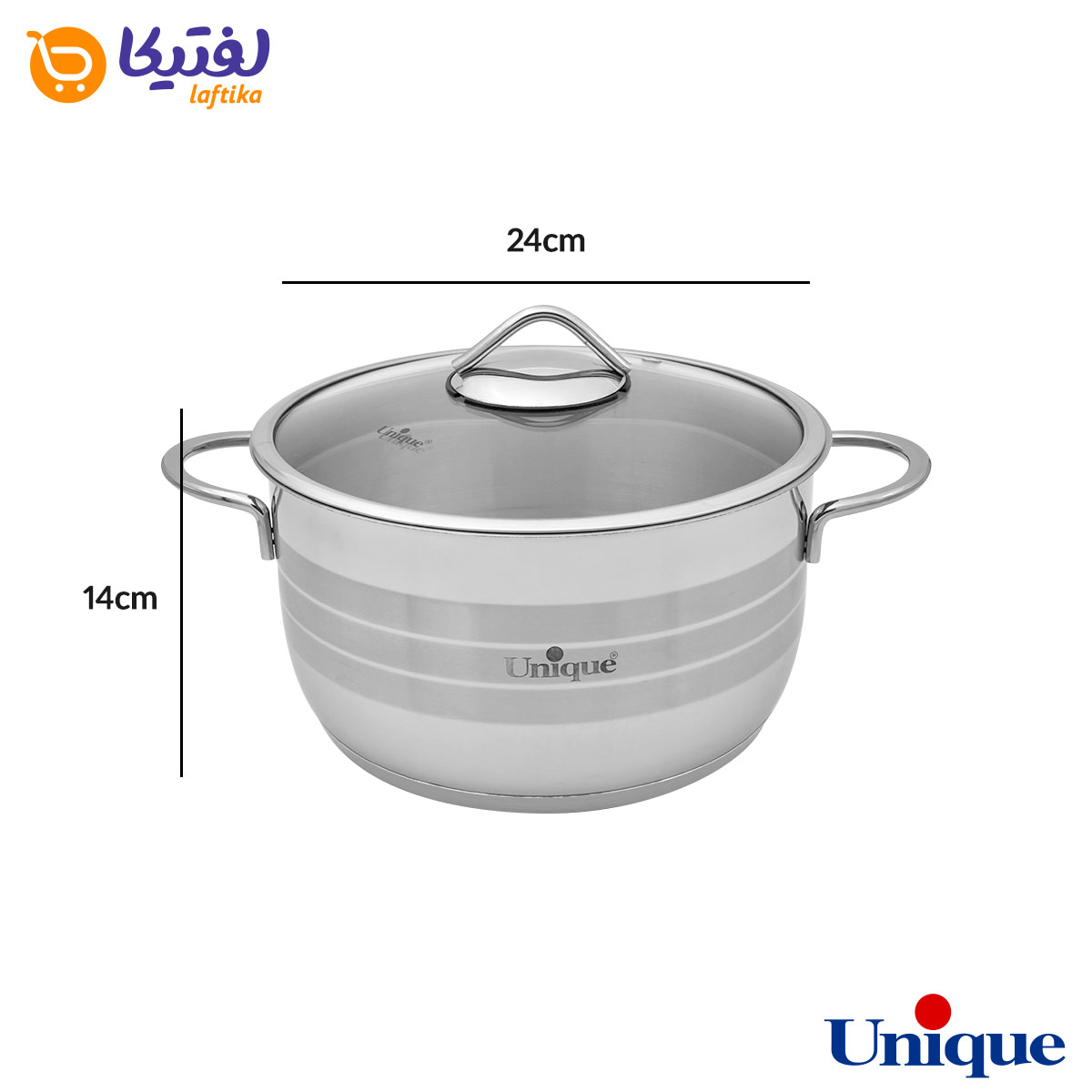 سرویس قابلمه استیل یونیک 8 پارچه UN-9900