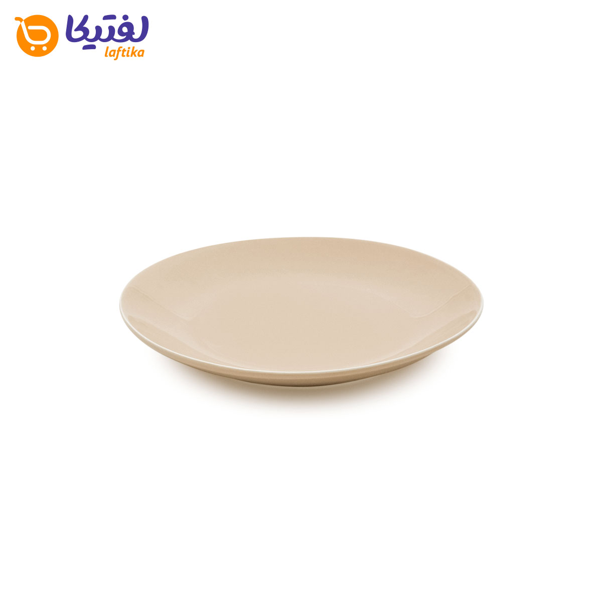 بشقاب سرویس 6 نفره سرامیکی چینی نور مدل کلارا کرم