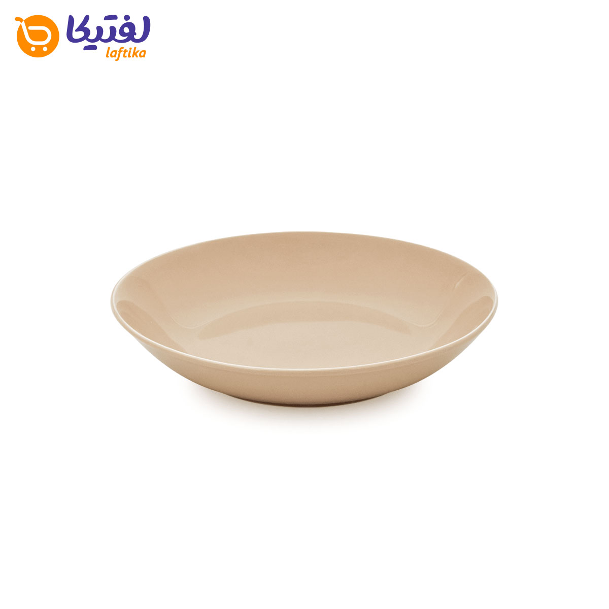 بشقاب گود سرویس 6 نفره سرامیکی چینی نور مدل کلارا کرم