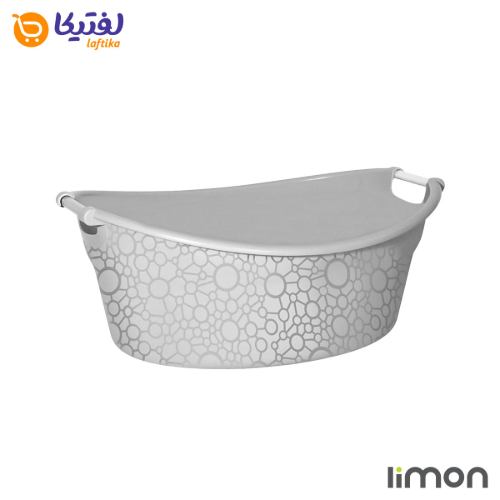 لگن بیضی دسته استیل بزرگ لیمون