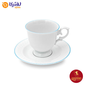 سرویس چای خوری چینی زرین نئوکلاسیک طرح بادیانس 12 پارچه