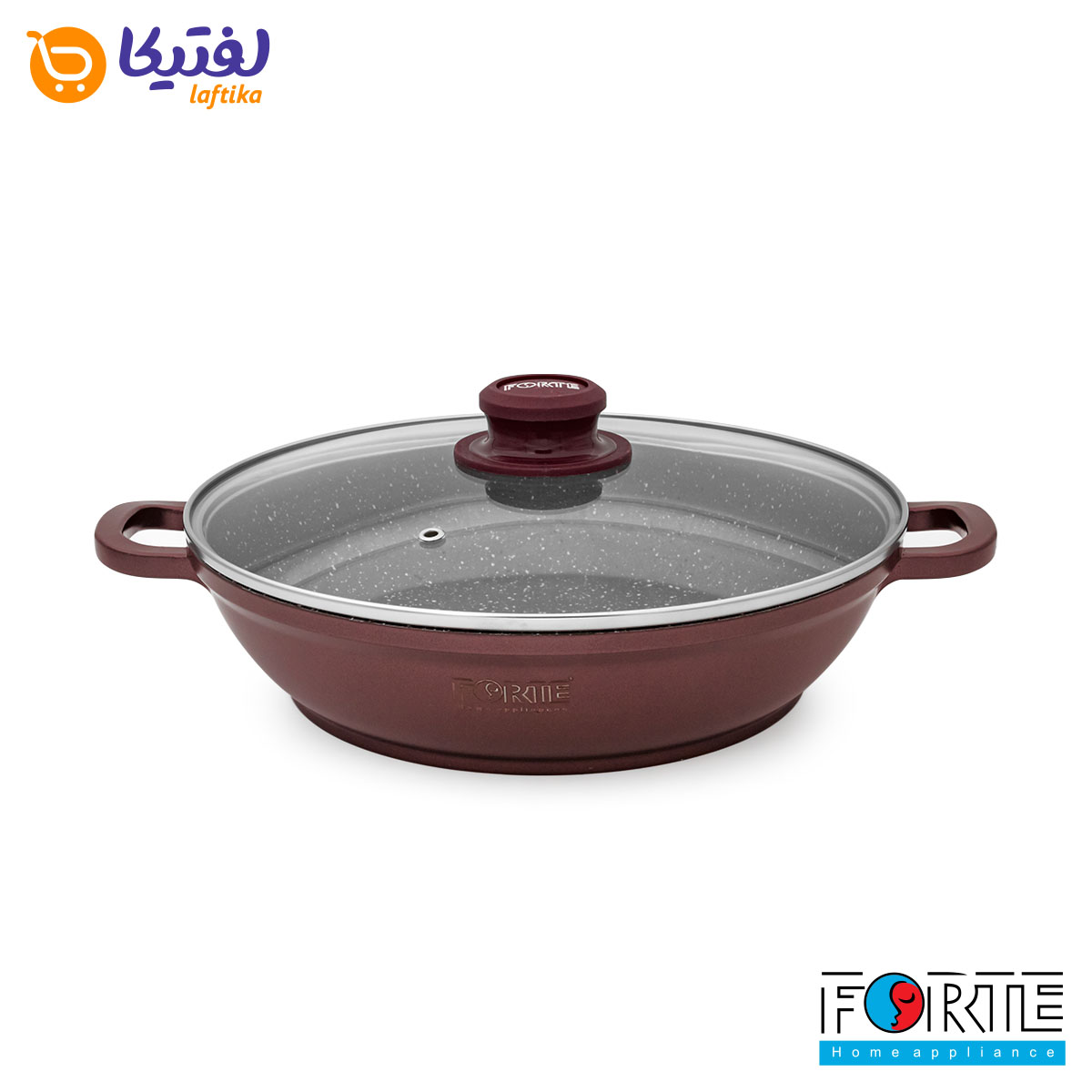 سرویس قابلمه گرانیتی 14 پارچه فورته Forte مدل پریما بادمجانی