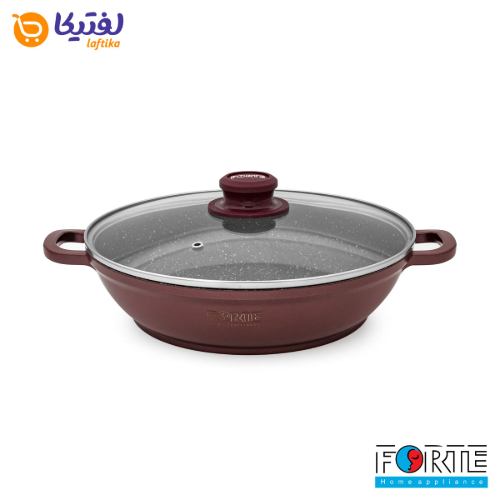 سرویس قابلمه گرانیتی 14 پارچه فورته Forte مدل پریما بادمجانی