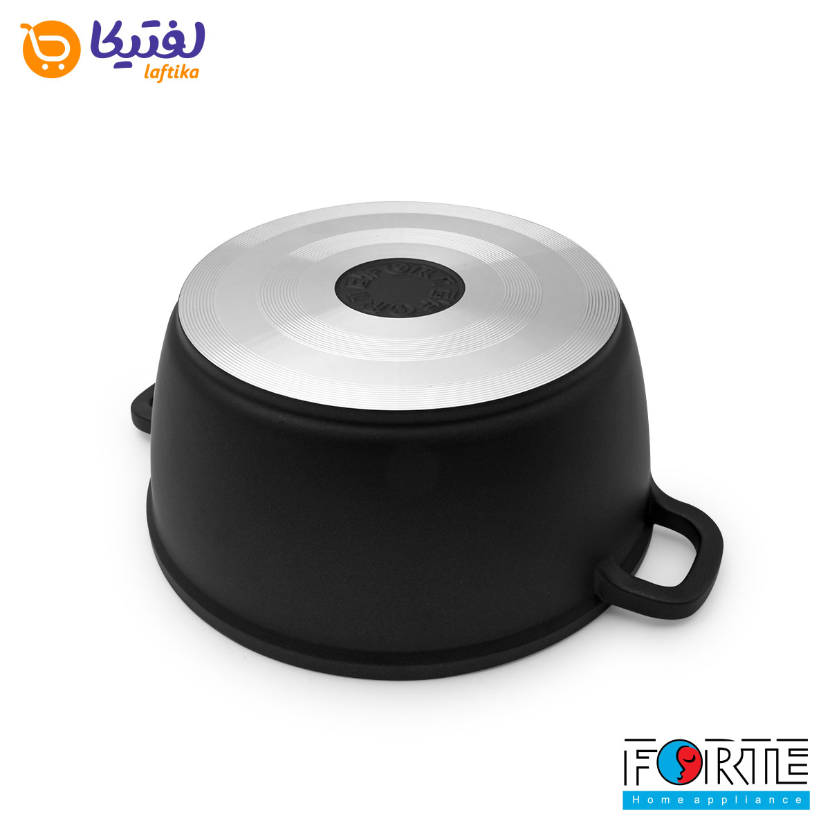 سرویس قابلمه گرانیتی 14 پارچه فورته Forte مدل پریما بادمجانی