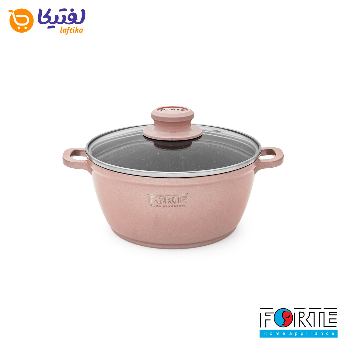 سرویس قابلمه گرانیتی 14 پارچه فورته Forte مدل پریما رزگلد