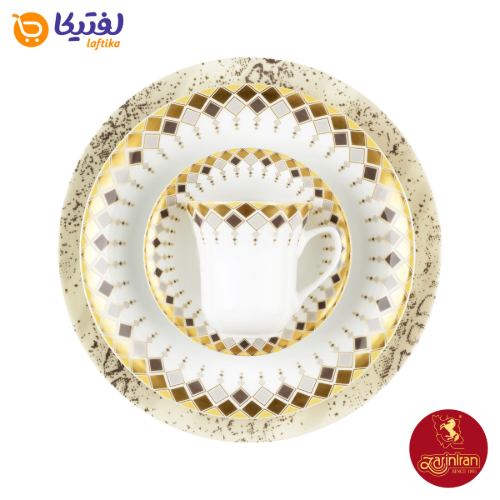 قیمت و خرید سرویس چینی زرین شهرزاد طرح کلوپاترا 12 نفره 108 پارچه