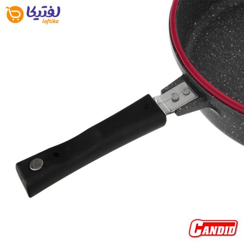 تابه دو طرفه گرانیتی کاندید گرد سایز 28 بهمراه درب پیرکس