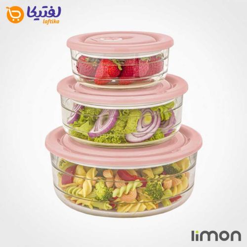 خرید ست ظرف شیشه ای وکیومی تاریخ دار لیمون