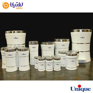 مشخصات سرویس 18 پارچه کمر باریک خطی سفید استیل یونیک
