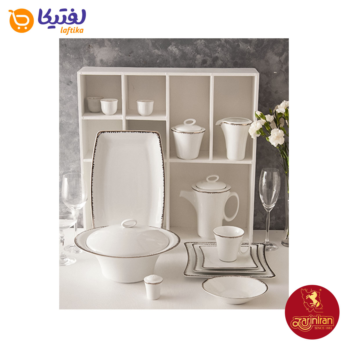 ویژگی های سرویس چینی زرین وینچی رویال پلاتینی 6 نفره 30 پارچه