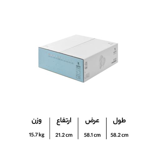 اندازه های جعبه اصلی سرویس چینی زرین شهرزاد طرح سپینود ارغوانی 6 نفره 35 پارچه