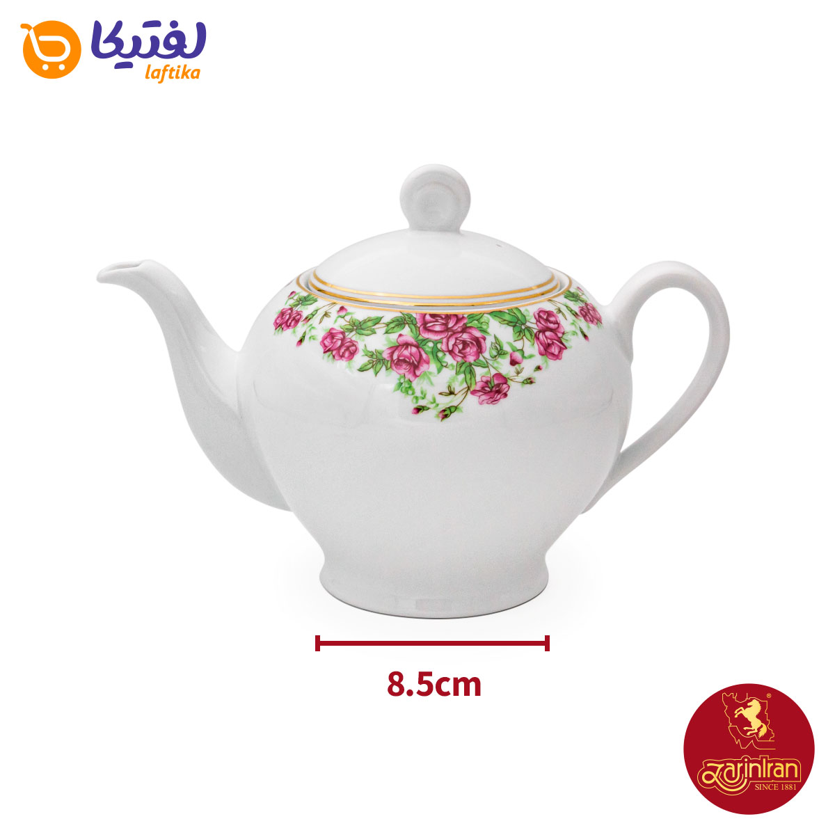 چینی زرین قوری ایتالیا 8 طرح بیدگل