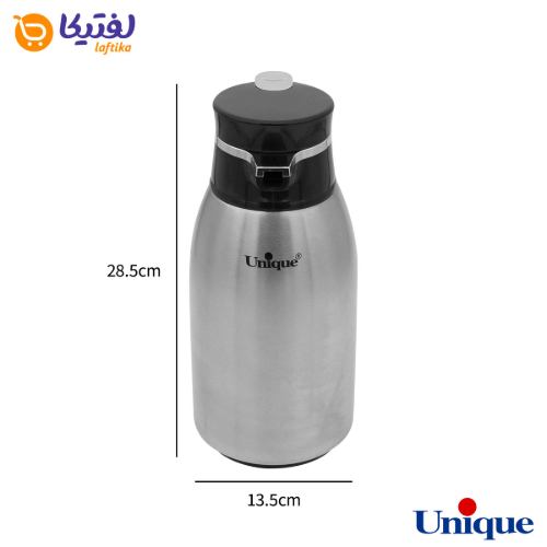 فلاسک یونیک 1.3 لیتر استیل شیشه صورتی UN-1853