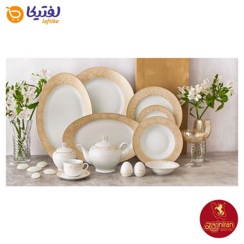 زیباترین سرویس چینی زرین ایتالیا اف گلدن رز