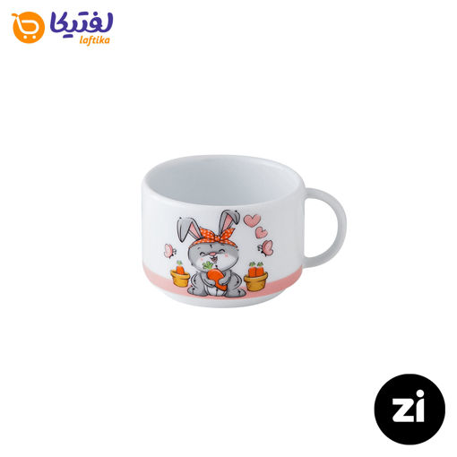 فنجان چایخوری چینی زرین Zi فرم اس هپی ربیت سایز 8