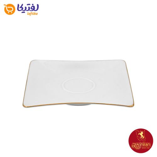سرویس چای خوری چینی زرین وینچی طرح زرین لب طلایی 12 پارچه