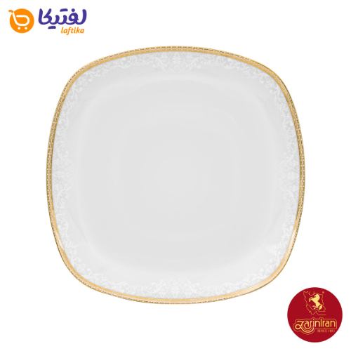 دیس هتلی چینی زرین کواترو سایز 36 طرح ریوا طلایی