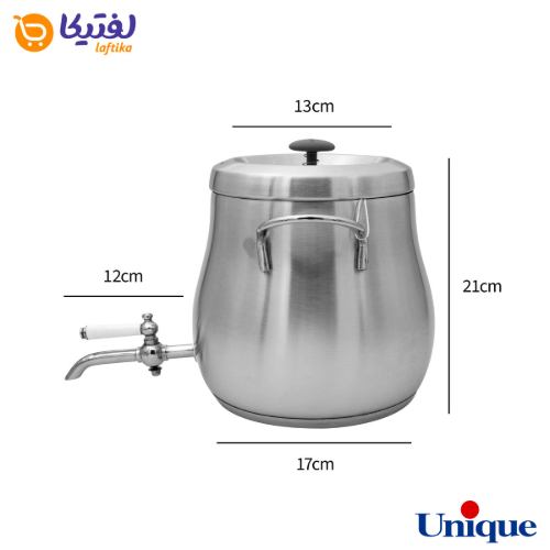 کتری و قوری 4.5 لیتر استیل یونیک UN-7209