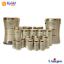 سرویس آشپزخانه یونیک ۱۸ پارچه کمر باریک خطی زیتونی براق UN-4671