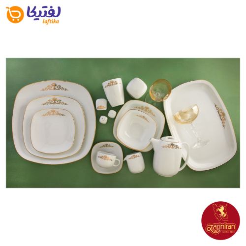 خرید سرویس کوئین طلایی چینی زرین