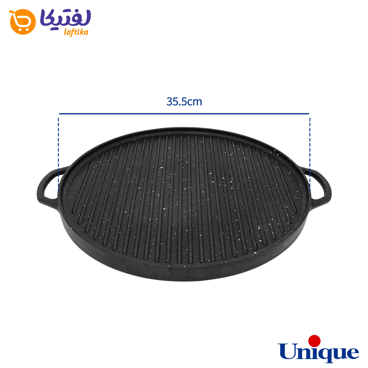 تابه گریل چدنی یونیک گرد 34 سانتیمتری UN-6029