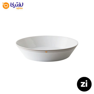 بشقاب گود چینی زرین فرم اس طرح اپرا سایز 19