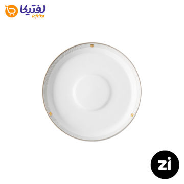 نعلبکی زیر استکانی چینی زرین (Zi) فرم اس طرح اپرا سایز 15