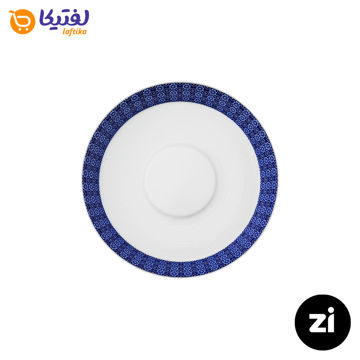 نعلبکی زیر استکانی چینی زرین (Zi) فرم اس طرح ریچل سایز 15
