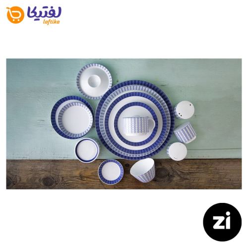 نعلبکی زیر استکانی چینی زرین (Zi) فرم اس طرح ریچل سایز 15