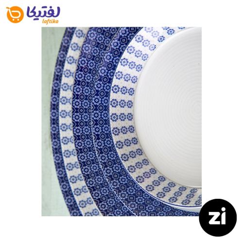 نعلبکی زیر استکانی چینی زرین (Zi) فرم اس طرح ریچل سایز 15