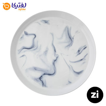 بشقاب تخت چینی زرین Zi فرم اس طرح بلو استون سایز 30