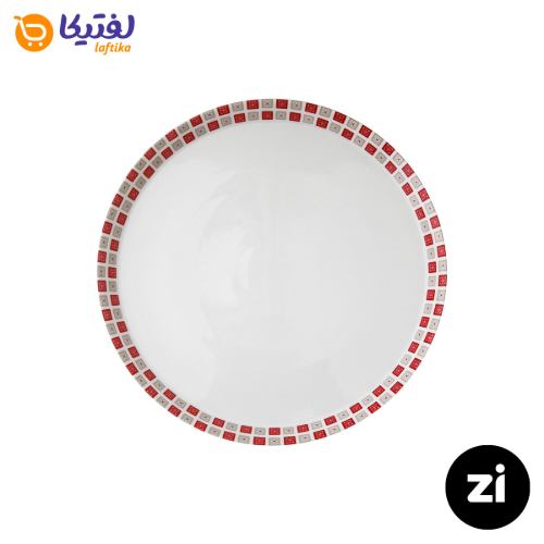 بشقاب تخت چینی زرین Zi فرم اس طرح روشان سایز 21