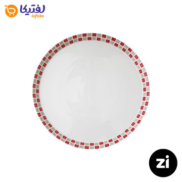 بشقاب تخت چینی زرین Zi فرم اس طرح روشان سایز 21
