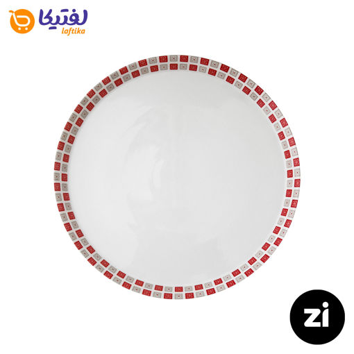 بشقاب تخت چینی زرین Zi فرم اس روشان سایز 24