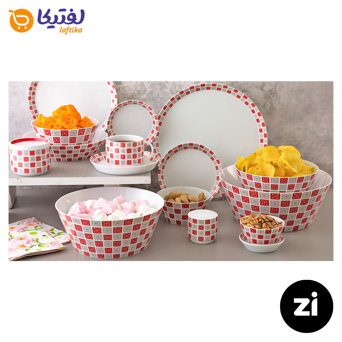 فنجان چایخوری چینی زرین (Zi) فرم اس طرح روشان سایز 8