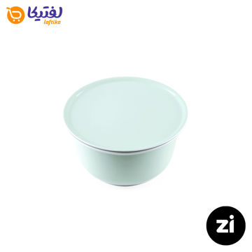 کاسه در دار چینی زرین مارک زی سایز کوچک طرح پاستل سبز
