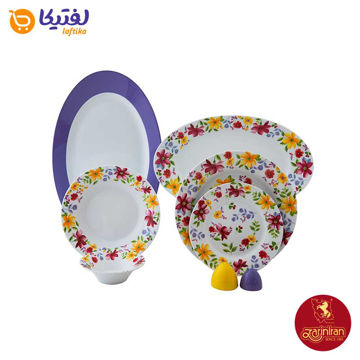 سرویس چینی زرین شهرزاد طرح ملیکا 6 نفره 35 پارچه