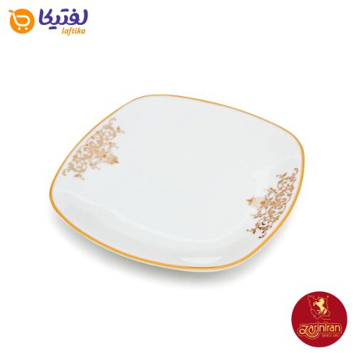 بشقاب پیش دستی چینی زرین کواترو طرح مونت کارلو 6 عددی سایز 19