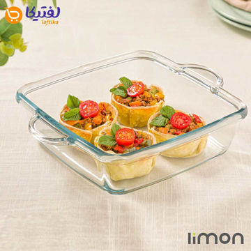 تابه چهارگوش شیشه‌ای لیمون 2 لیتر 2237