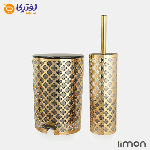 سطل و فرچه لیمون طرح گل 1820