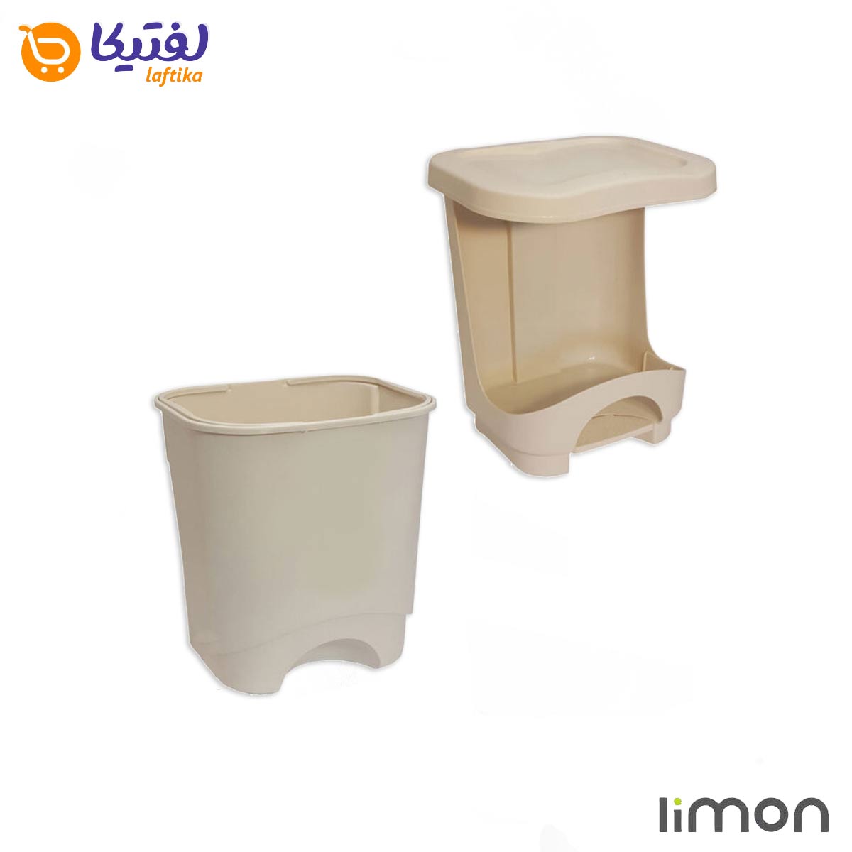 سطل پدالی لیمون چهارگوش 35 لیتری 1856