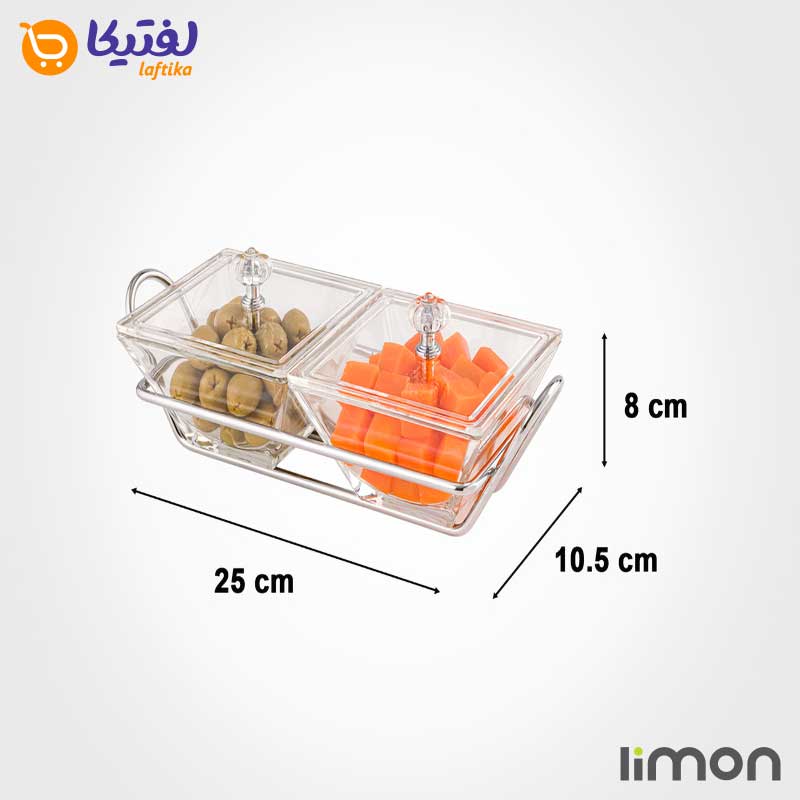 اردورخوری شیشه ای لیمون مربع 2 خانه 2106