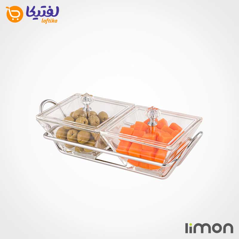 اردورخوری شیشه ای لیمون مربع 2 خانه 2106