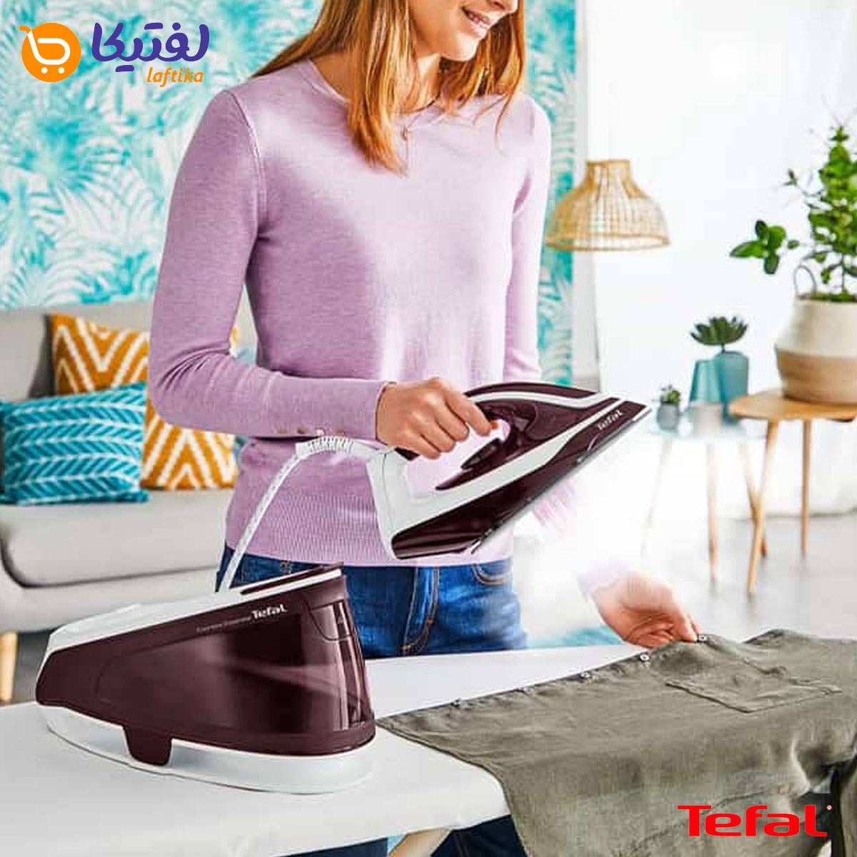 قدرت بخار اتو مخزن دار تفال مدل SV6120