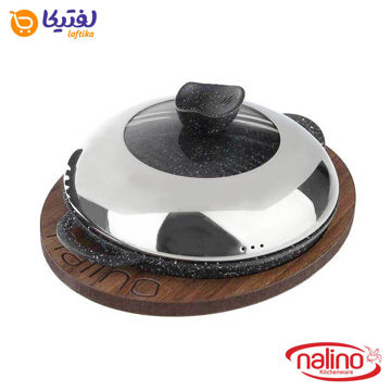 تابه استیک نالینو مدل پادلا padela سایز 26 دربدار با زیره چوبی